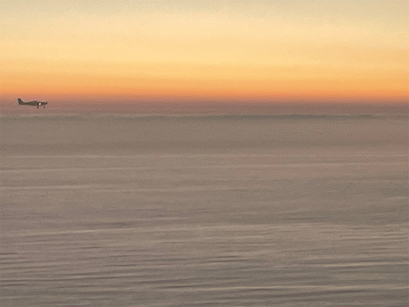 Evening flight